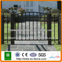 PVC coated & galvanized ornamental fence gate(manufacturer)